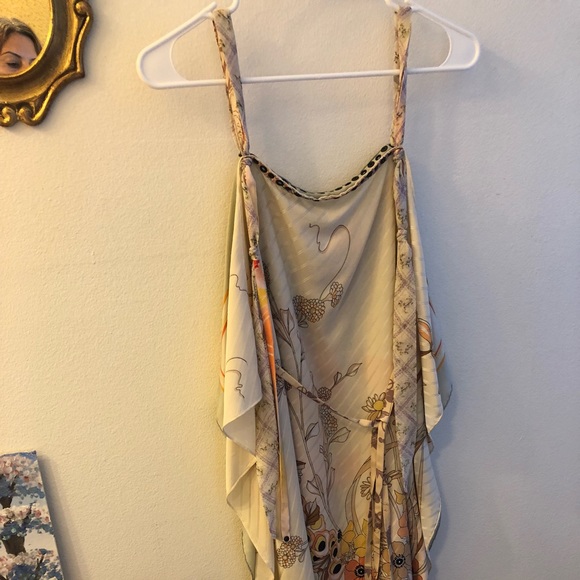 Fabulous French silk floral scarf dress. Stunning. - Picture 7 of 7